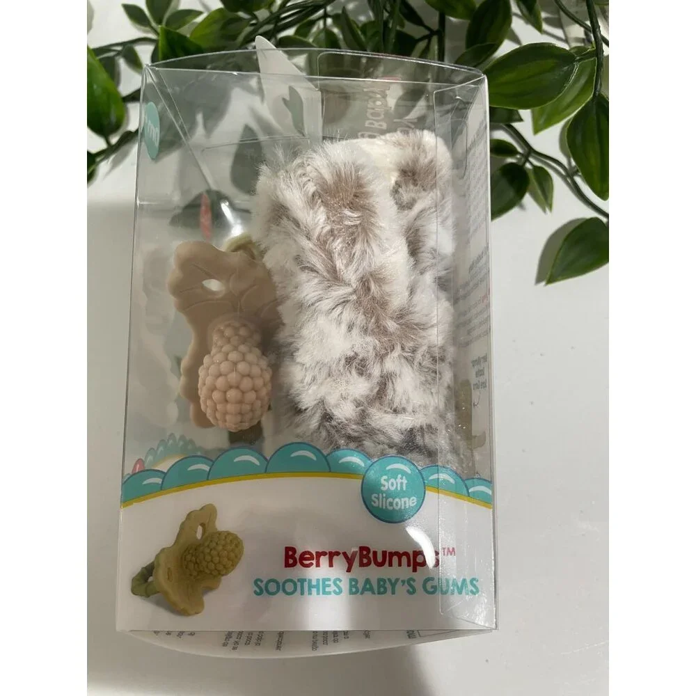 RaZ-Buddy Plush Sloth Paci & Teether Holder Soft Silicone